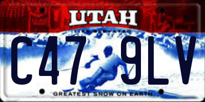 UT license plate C479LV