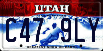 UT license plate C479LY