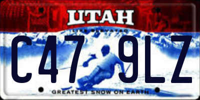 UT license plate C479LZ