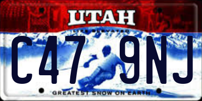 UT license plate C479NJ