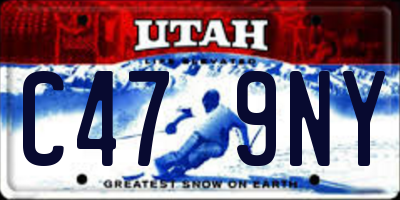 UT license plate C479NY