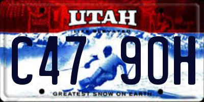 UT license plate C479OH