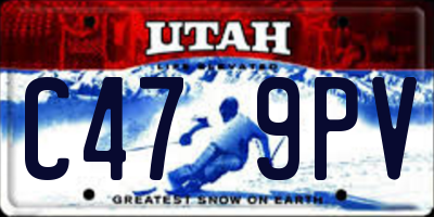 UT license plate C479PV