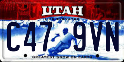 UT license plate C479VN