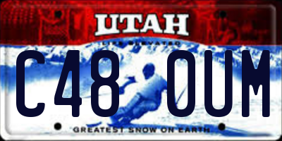 UT license plate C480UM