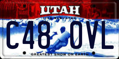 UT license plate C480VL