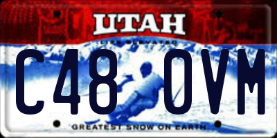 UT license plate C480VM