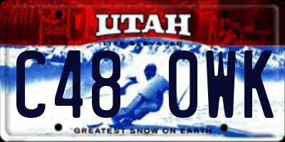 UT license plate C480WK