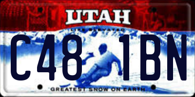 UT license plate C481BN