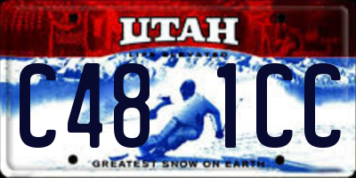 UT license plate C481CC