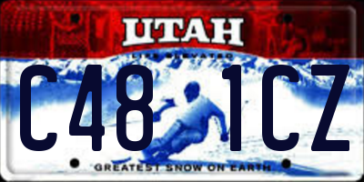 UT license plate C481CZ