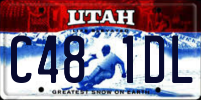 UT license plate C481DL