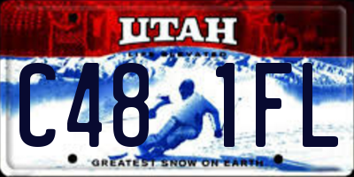 UT license plate C481FL