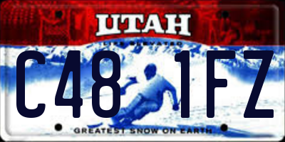 UT license plate C481FZ
