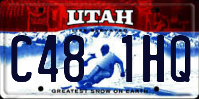 UT license plate C481HQ