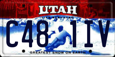 UT license plate C481IV