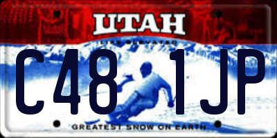 UT license plate C481JP