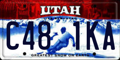 UT license plate C481KA