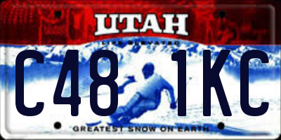 UT license plate C481KC