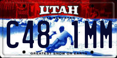 UT license plate C481MM