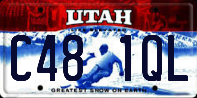 UT license plate C481QL