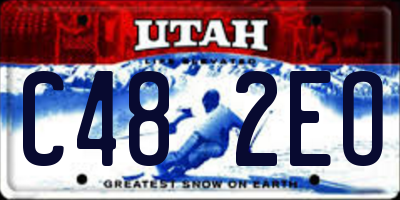 UT license plate C482EO