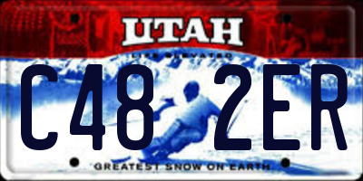 UT license plate C482ER