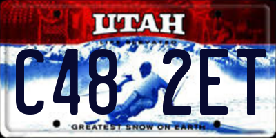 UT license plate C482ET