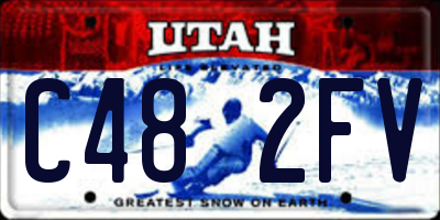 UT license plate C482FV