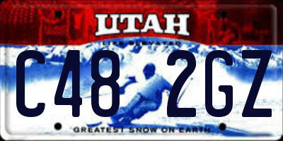 UT license plate C482GZ