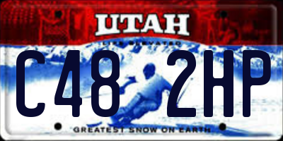 UT license plate C482HP
