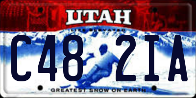 UT license plate C482IA