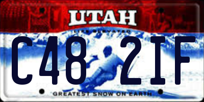 UT license plate C482IF