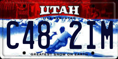 UT license plate C482IM