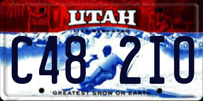 UT license plate C482IO