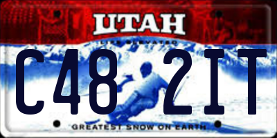 UT license plate C482IT