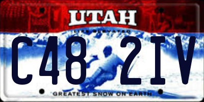 UT license plate C482IV