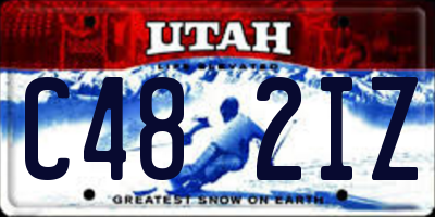 UT license plate C482IZ