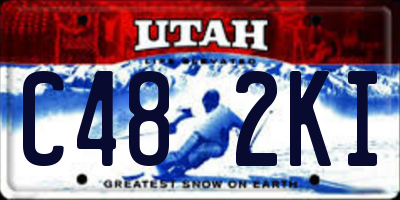 UT license plate C482KI