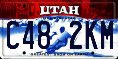 UT license plate C482KM