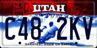 UT license plate C482KV