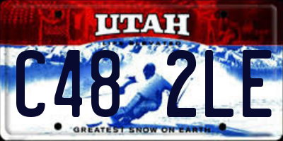 UT license plate C482LE