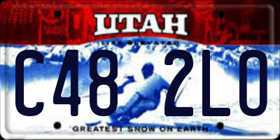 UT license plate C482LO