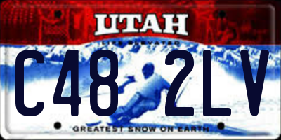 UT license plate C482LV