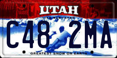 UT license plate C482MA