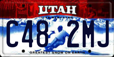 UT license plate C482MJ