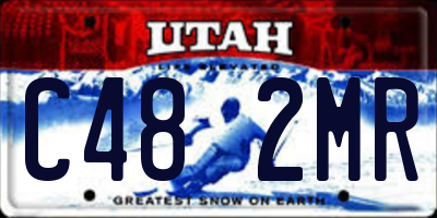 UT license plate C482MR