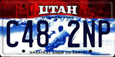 UT license plate C482NP