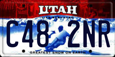 UT license plate C482NR
