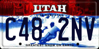 UT license plate C482NV